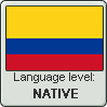 Colombian Spanish language level NATIVE by TheFlagandAnthemGuy