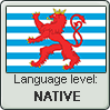 Luxembourgish language level NATIVE by TheFlagandAnthemGuy