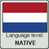 Dutch language level NATIVE