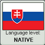 Slovak language level NATIVE