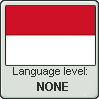 Indonesian language level NONE