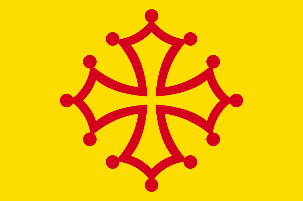 Occitan flag (switched colours) by TheFlagandAnthemGuy on DeviantArt
