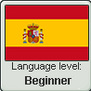Spanish language level BEGINNER