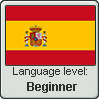 Spanish language level BEGINNER