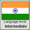 Hindi language level INTERMEDIATE by TheFlagandAnthemGuy