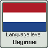 Dutch language level BEGINNER