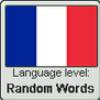 French language level RANDOM WORDS
