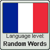 French language level RANDOM WORDS