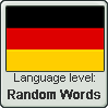 German language level RANDOM WORDS