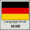 German language level NONE