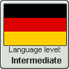 German language level INTERMEDIATE