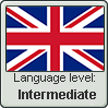 British English language level INTERMEDIATE
