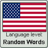 American English language level RANDOM WORDS by TheFlagandAnthemGuy