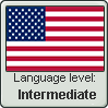 American English language level INTERMEDIATE