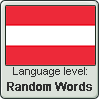 Austrian German language level RANDOM WORDS