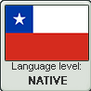 Chilean Spanish language level NATIVE