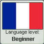 French language level BEGINNER