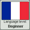 French language level BEGINNER