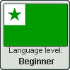 Esperanto language level BEGINNER