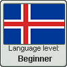 Icelandic language level BEGINNER