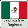 Mexican Spanish language level BEGINNER