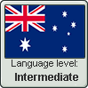 Australian English language level INTERMEDIATE