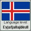 Icelandic language level Eyjafjallajokull