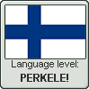Finnish language level PERKELE