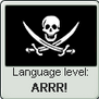 Pirate language level ARRR