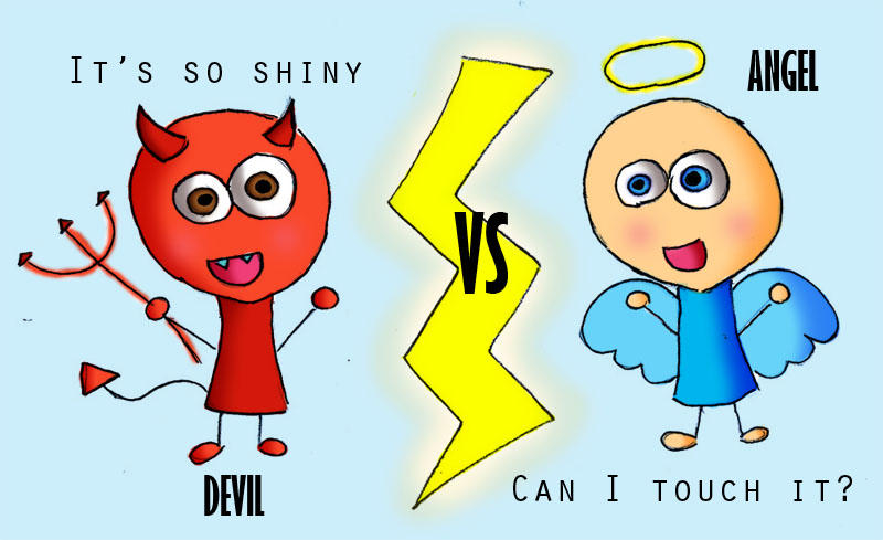 Devil VS Angel by Ana2088 on DeviantArt