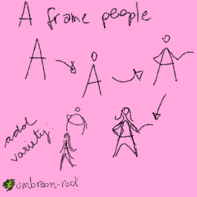 Kwik tip #11 - Quick people sketching aka A frame