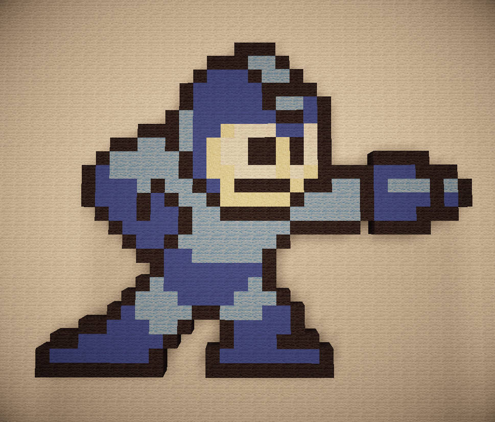 Mega Man Pixel Art by BecomeOneWithHim on DeviantArt