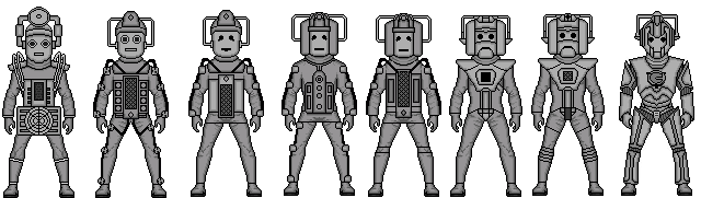 Cyber man from doctor who pixel art