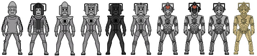 Cyber man from doctor who pixel art