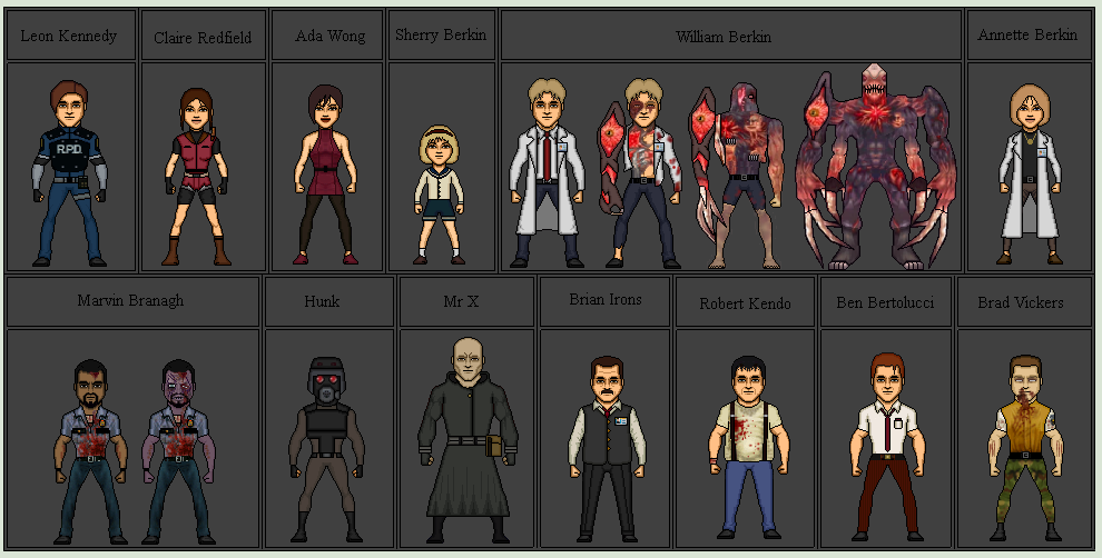 Resident Evil 2 characters