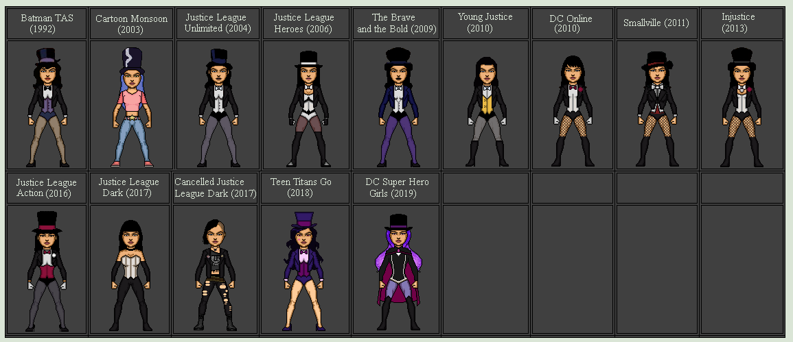 Evolution Of Zatanna Media By Stuart1001 On Deviantart Evolution Of Zatanna Media By Stuart1001 On Deviantart