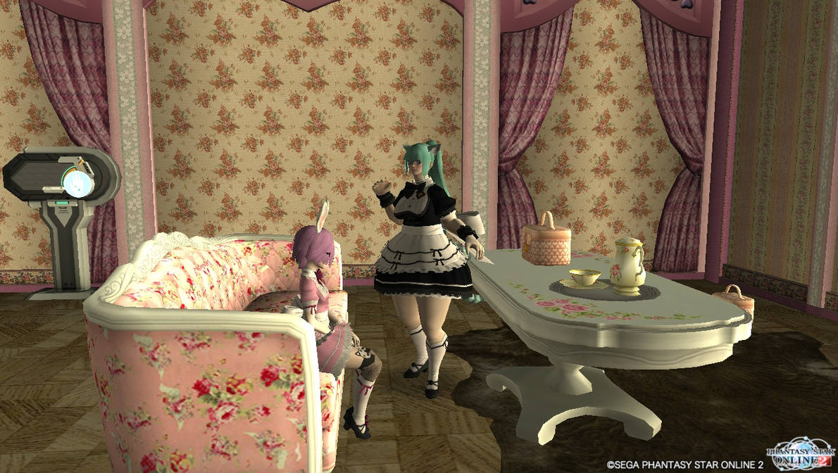 PSO2: Kitty and Bunny Maid by Tynorg-Six on DeviantArt