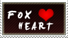 Fox Heart Stamp by saramations