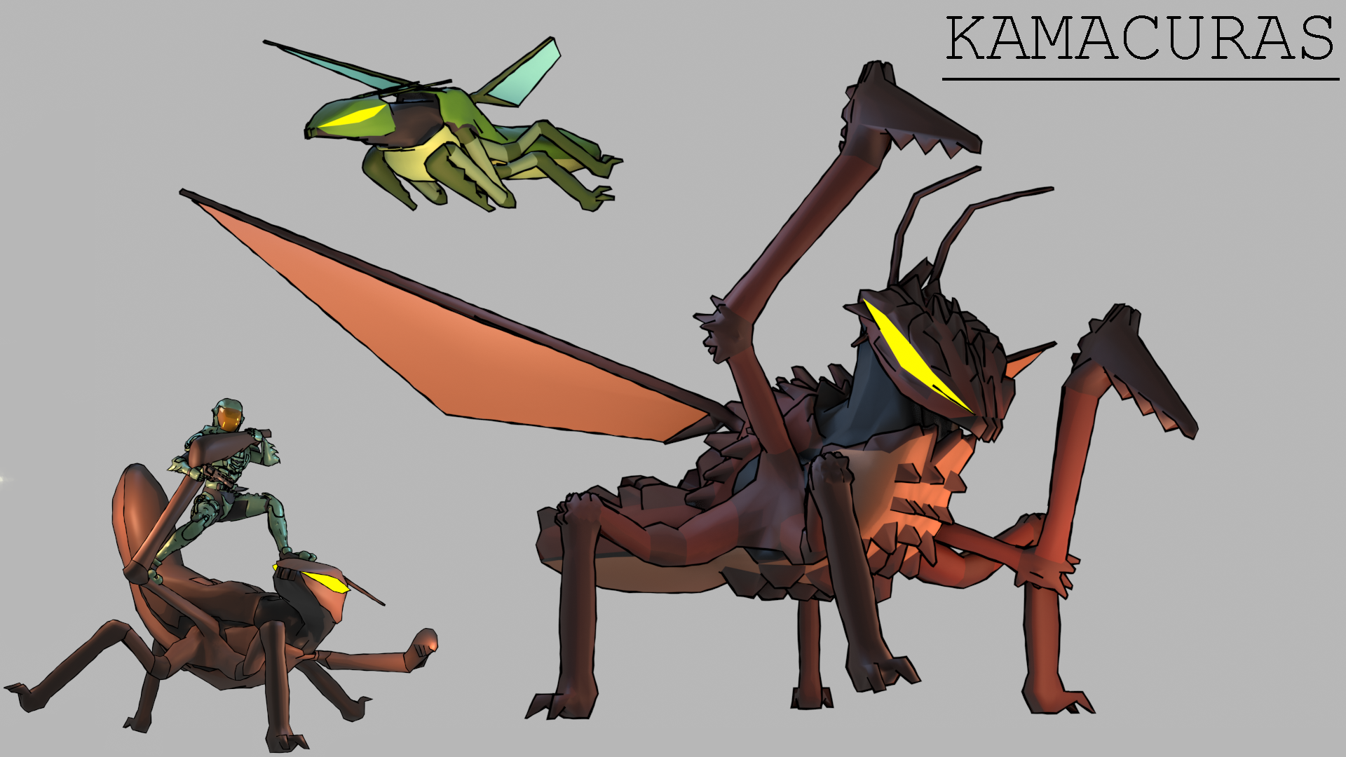 All Monsters Attack - Kamacuras by Grumbletron on DeviantArt
