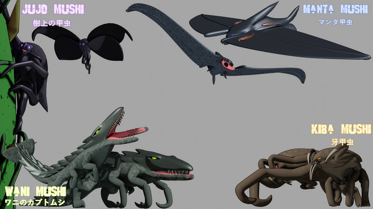 All Muto Types All Monsters Attack - Bestiary: MUTOmania by Grumbletron on DeviantArt