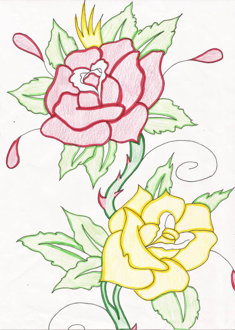 Don Ed Hards Roses Ed Hardy: Roses by Day-Week on DeviantArt