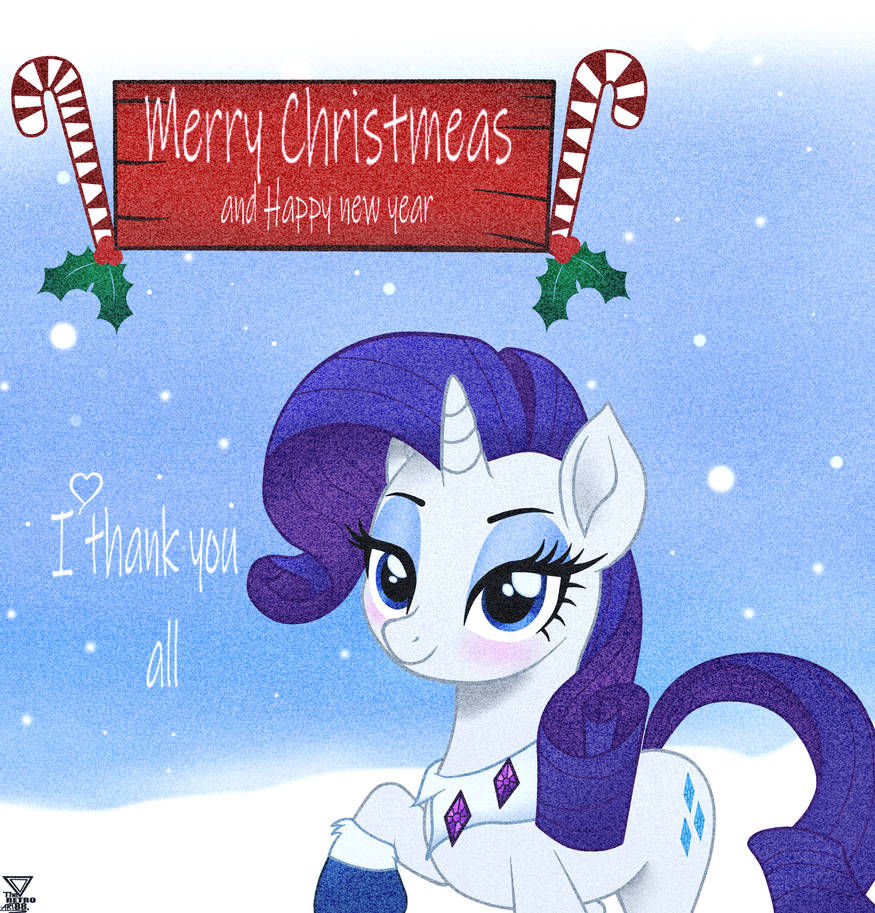 Rarity Merry Holidays by TheRETROart88 on DeviantArt