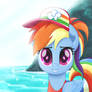 Rainbow Dash in the beach 2 (BONUS)