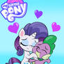 Rarity and spike Valentine's Day