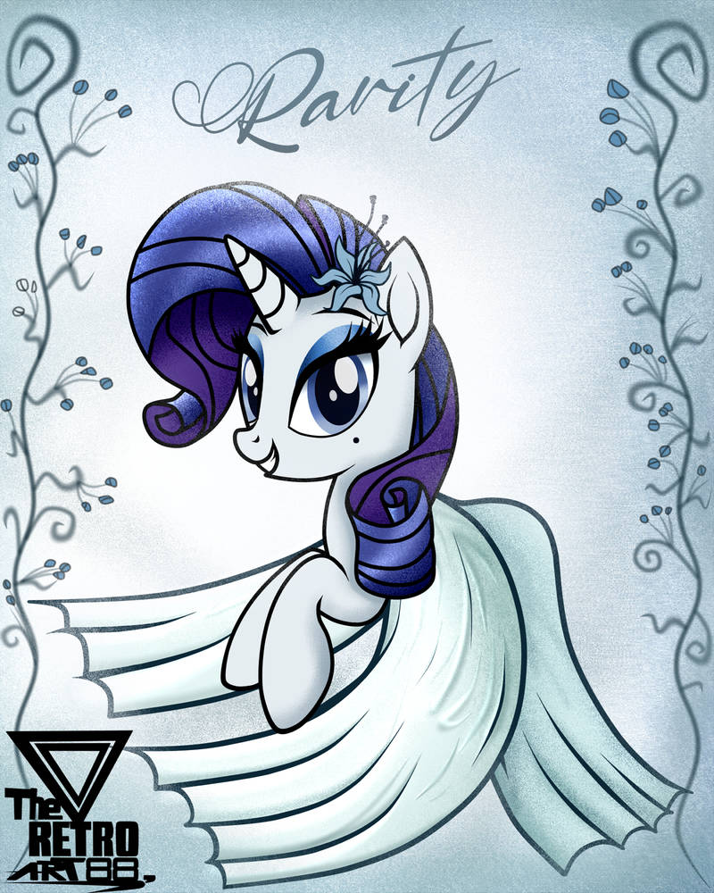 Rarity Vintage art style by TheRETROart88 on DeviantArt