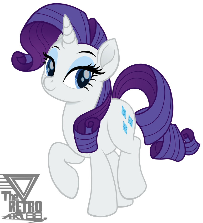 Rarity Movie style Vector by TheRETROart88 on DeviantArt