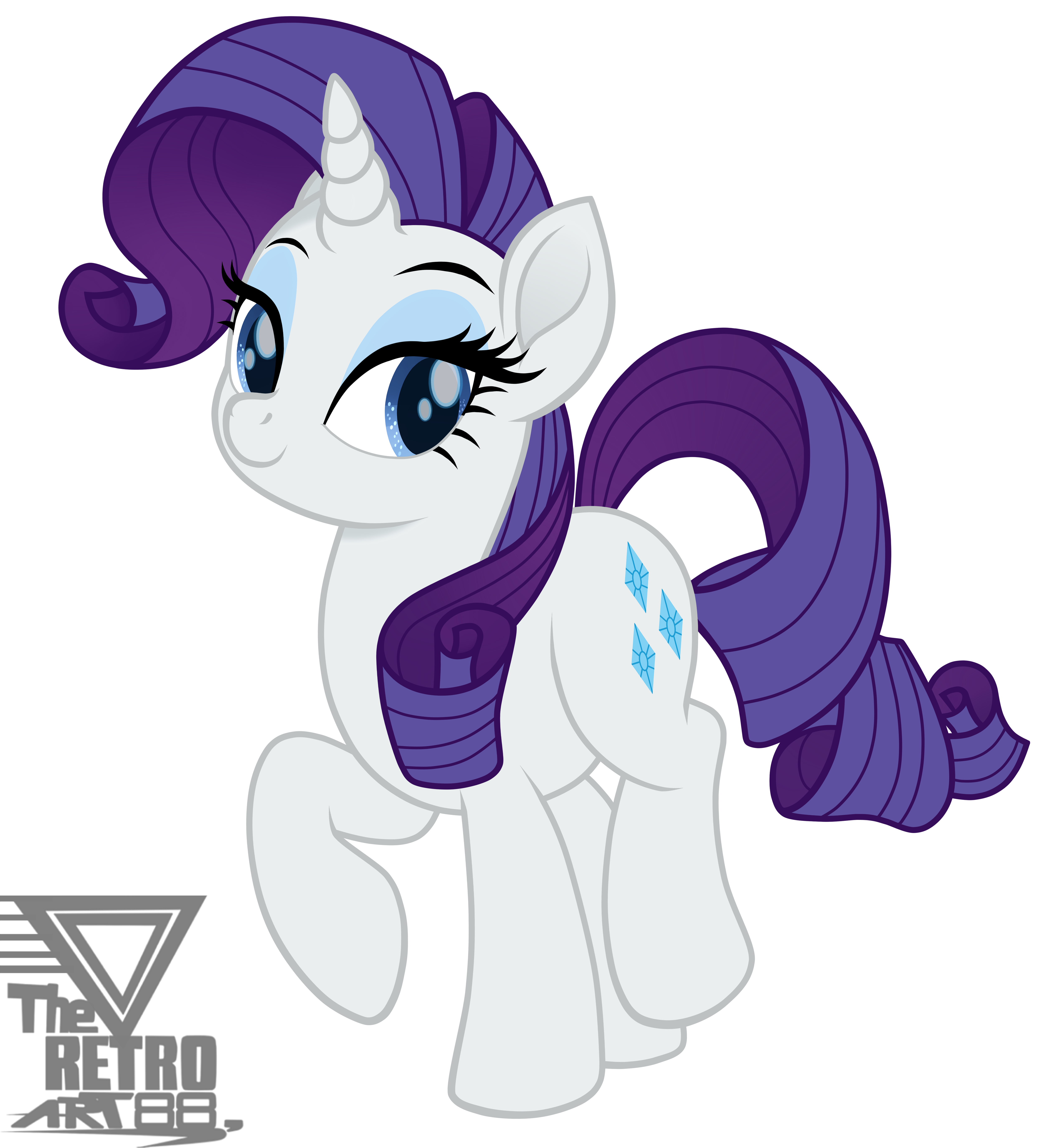 Rarity Movie style Vector by TheRETROart88 on DeviantArt