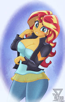 Sunset Shimmer being Sunset!
