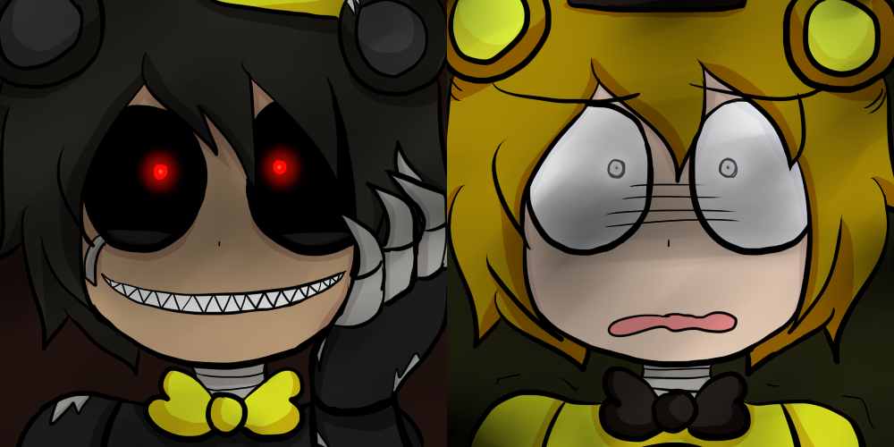 FNAF 4 - Fredbear Encounter by LadyFiszi on DeviantArt