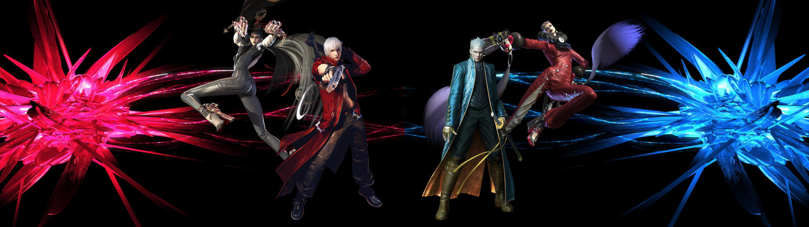 Umbra Witches X Sons of Sparda Duel Wallpaper